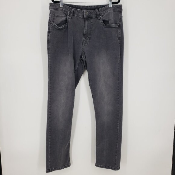 The Perfect Jean NYC Slim Fit Jeans 36 x 32 Stretch Cotton Miner Gray - Picture 4 of 11